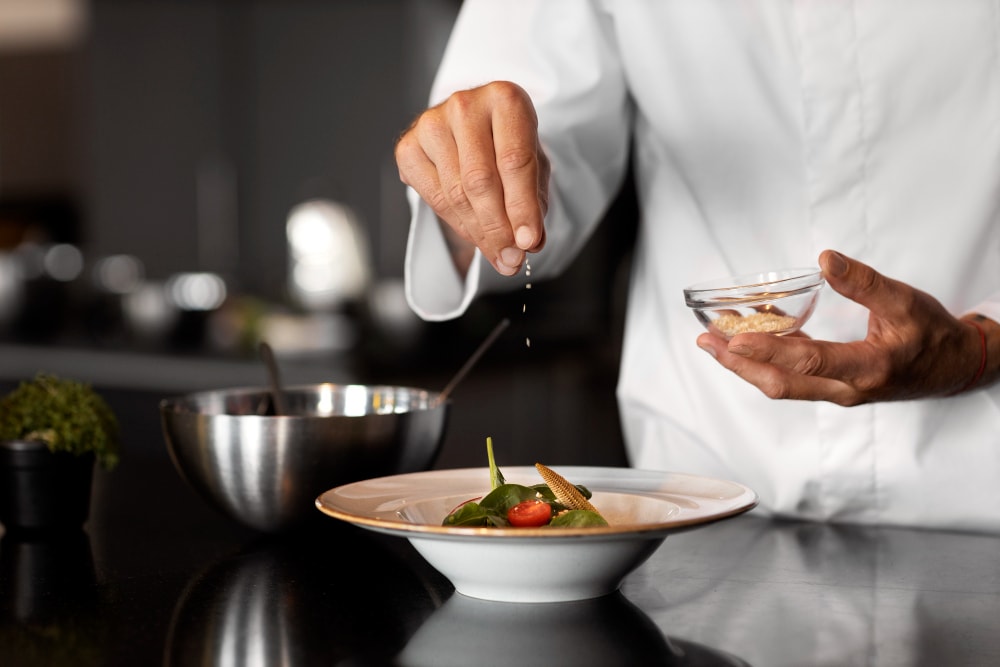 Chef preparing signature cocktail